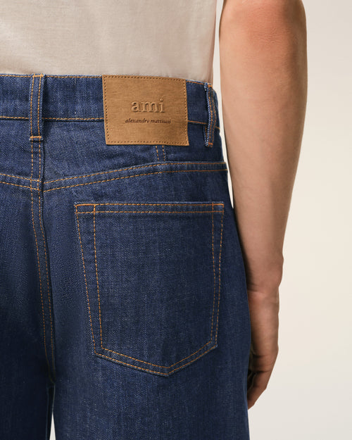 Bermuda Loose Bleu en Coton - Homme - 5 - AMI Paris - Ami Paris