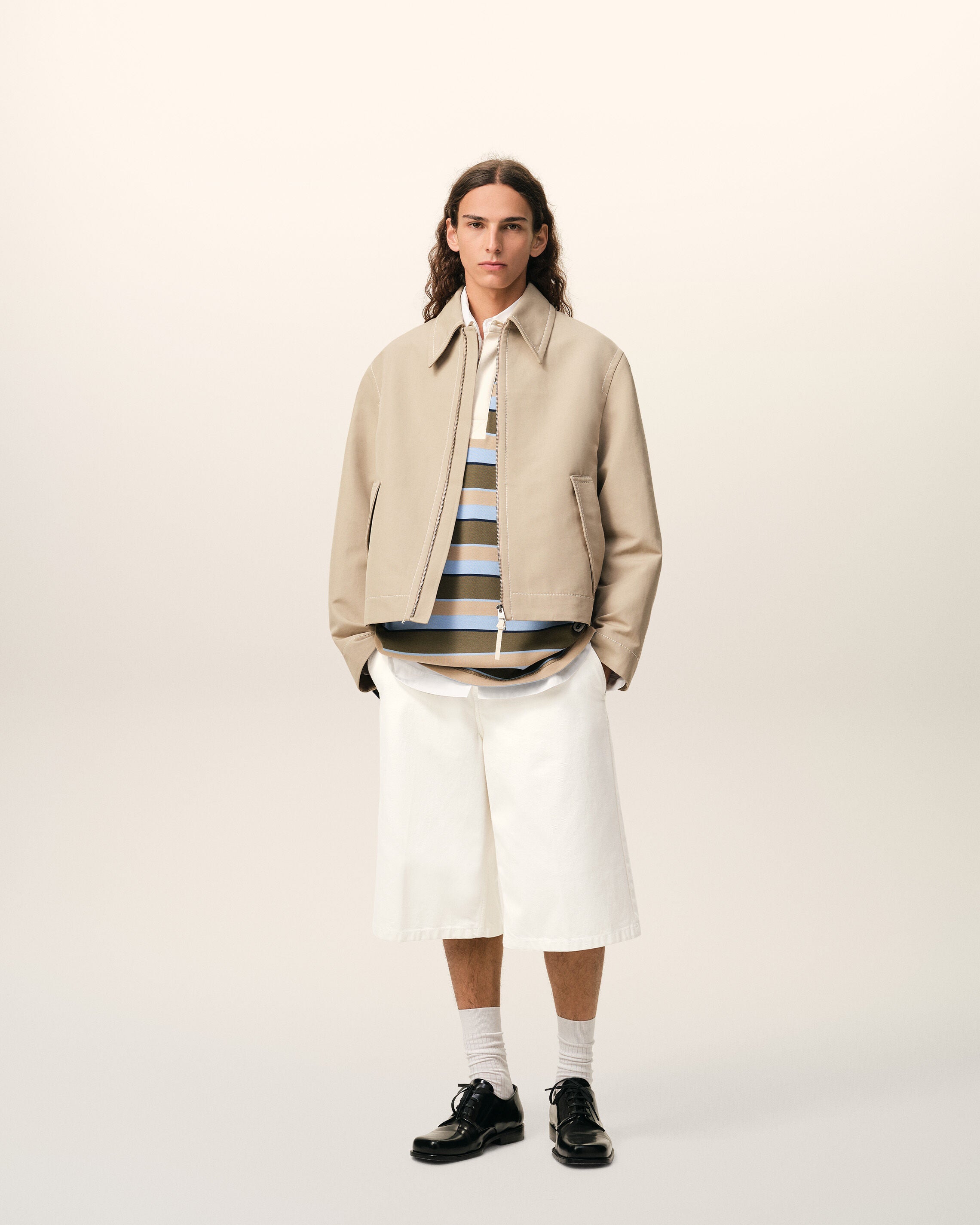 Bermuda Loose Blanc en Coton - 2