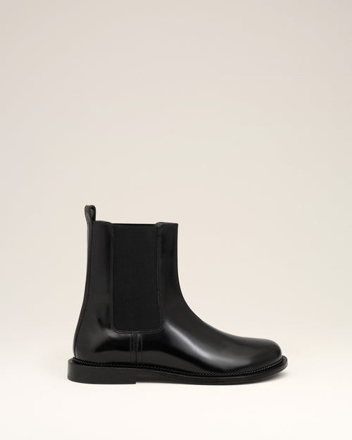 Black Leather Anatomical Toe Chelsea Boots - Man - 1 - AMI Paris - Ami Paris