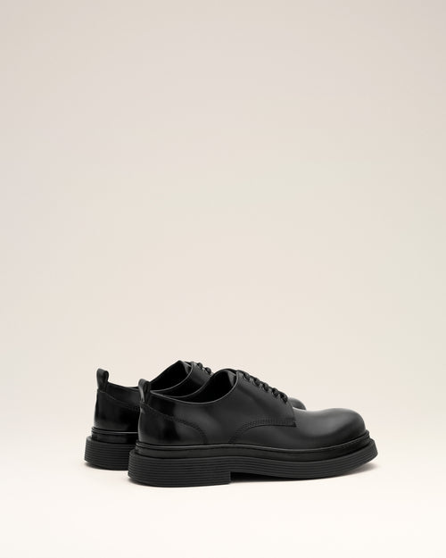 Black cow leather derbies shoes - Man - 4 - AMI Paris - Ami Paris