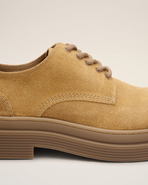 Beige cow leather derbies shoes - Man - 5 - AMI Paris - Ami Paris