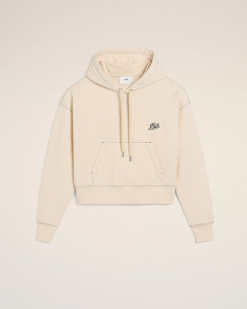 Beige Cotton Hoodie Ami Signature - 2 - Ami Paris