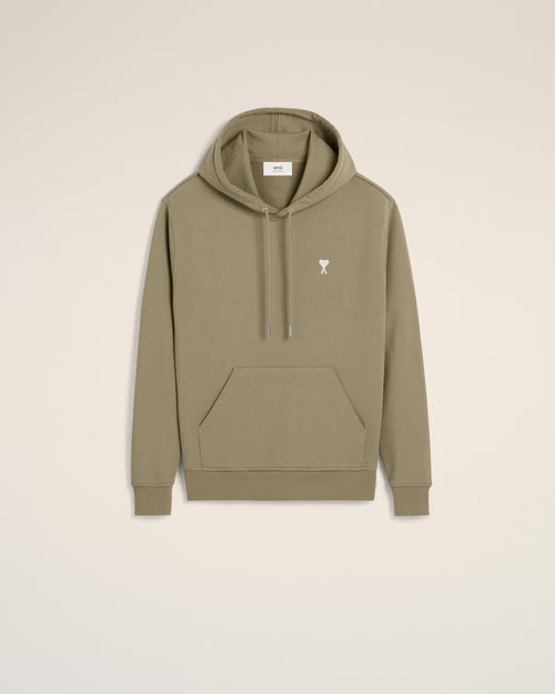 Hoodie Vert Ami de Coeur En Coton - 2 - Ami Paris