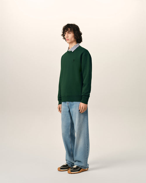 Sudadera Ami de Cœur de algodón verde - Hombre - 6 - AMI Paris - Ami Paris