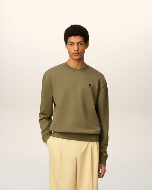 Sudadera Ami de Cœur de algodón verde - 1 - Ami Paris