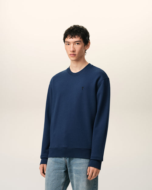 Sweatshirt Bleu Ami De Coeur en Coton - 6 - Ami Paris