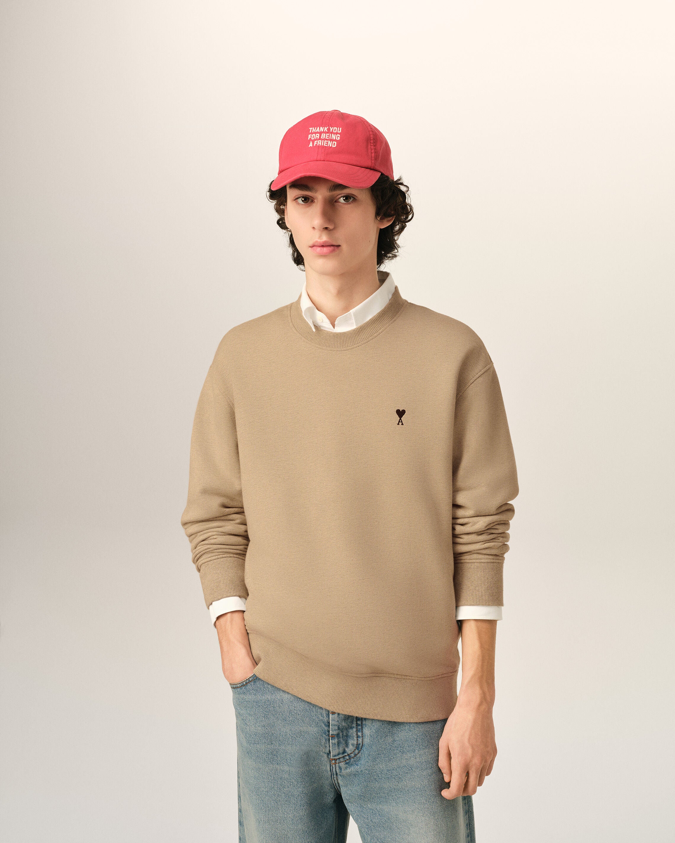 Sudadera Ami de Cœur de algodón beige - 2