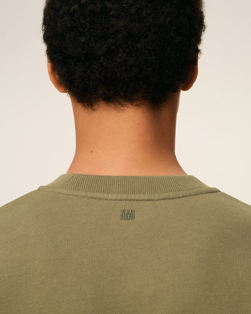 Green Cotton Ami De Coeur Sweatshirt - 4 - Ami Paris