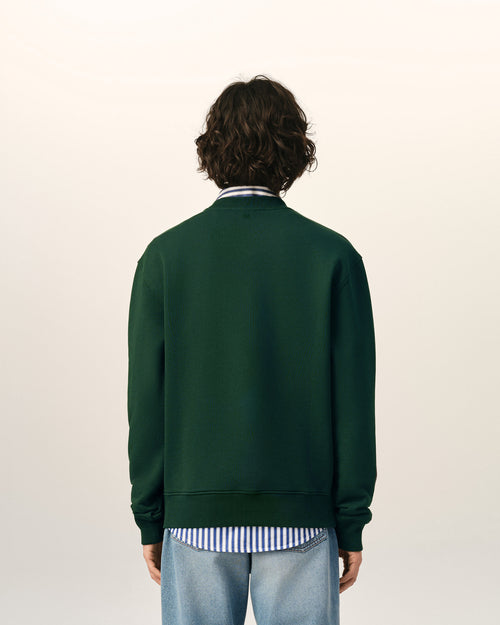Sudadera Ami de Cœur de algodón verde - Hombre - 5 - AMI Paris - Ami Paris