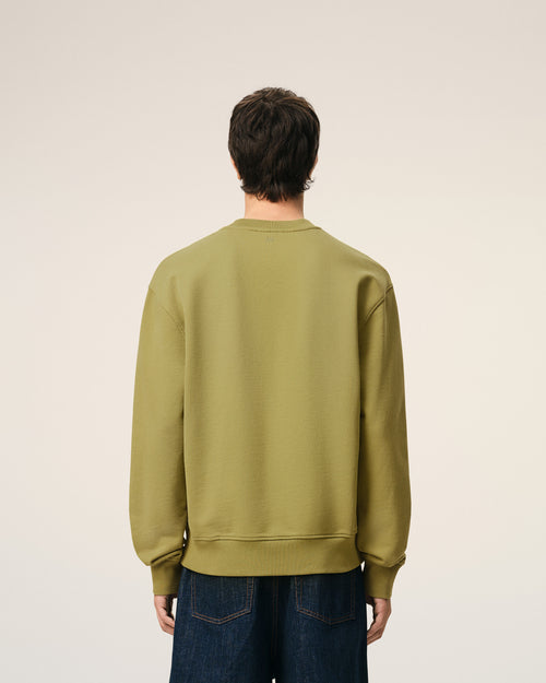 Sweatshirt Vert Ami De Coeur en Coton - 5 - Ami Paris