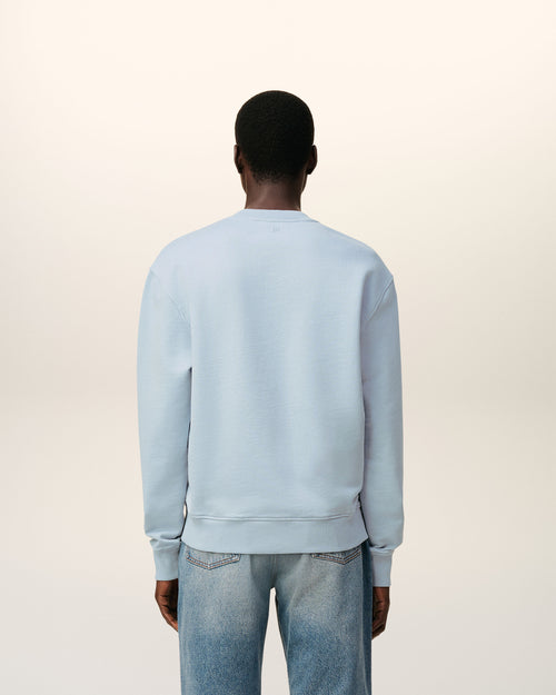 Sweatshirt Bleu Ami De Coeur En Coton - 5 - Ami Paris