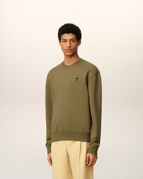 Green Cotton Ami De Coeur Sweatshirt - 6 - Ami Paris