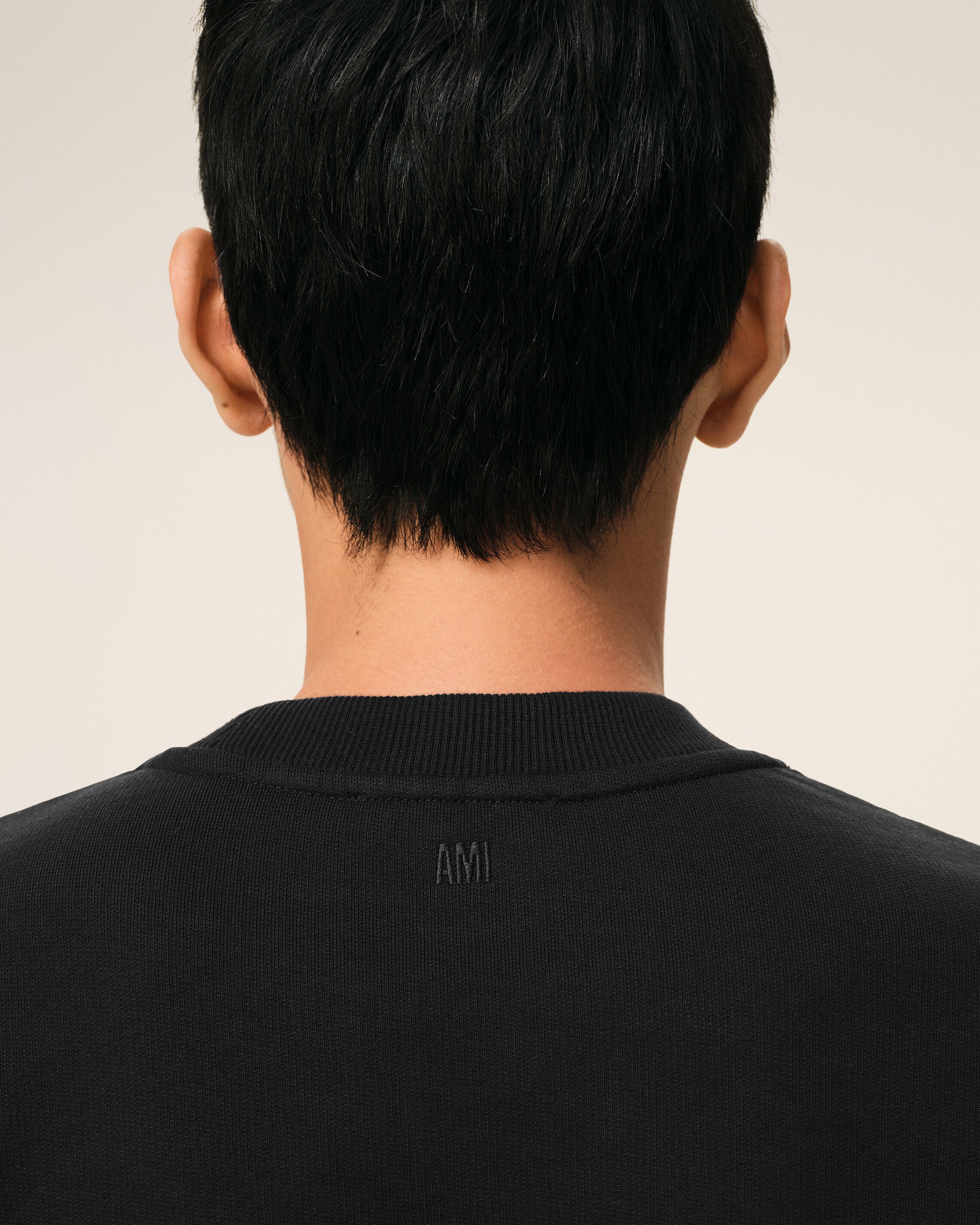 Black Cotton Ami De Coeur Sweatshirt - 4