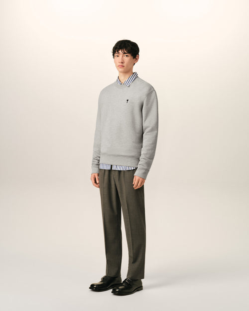 Sweatshirt gris en coton Ami de Coeur - Homme - 6 - AMI Paris - Ami Paris