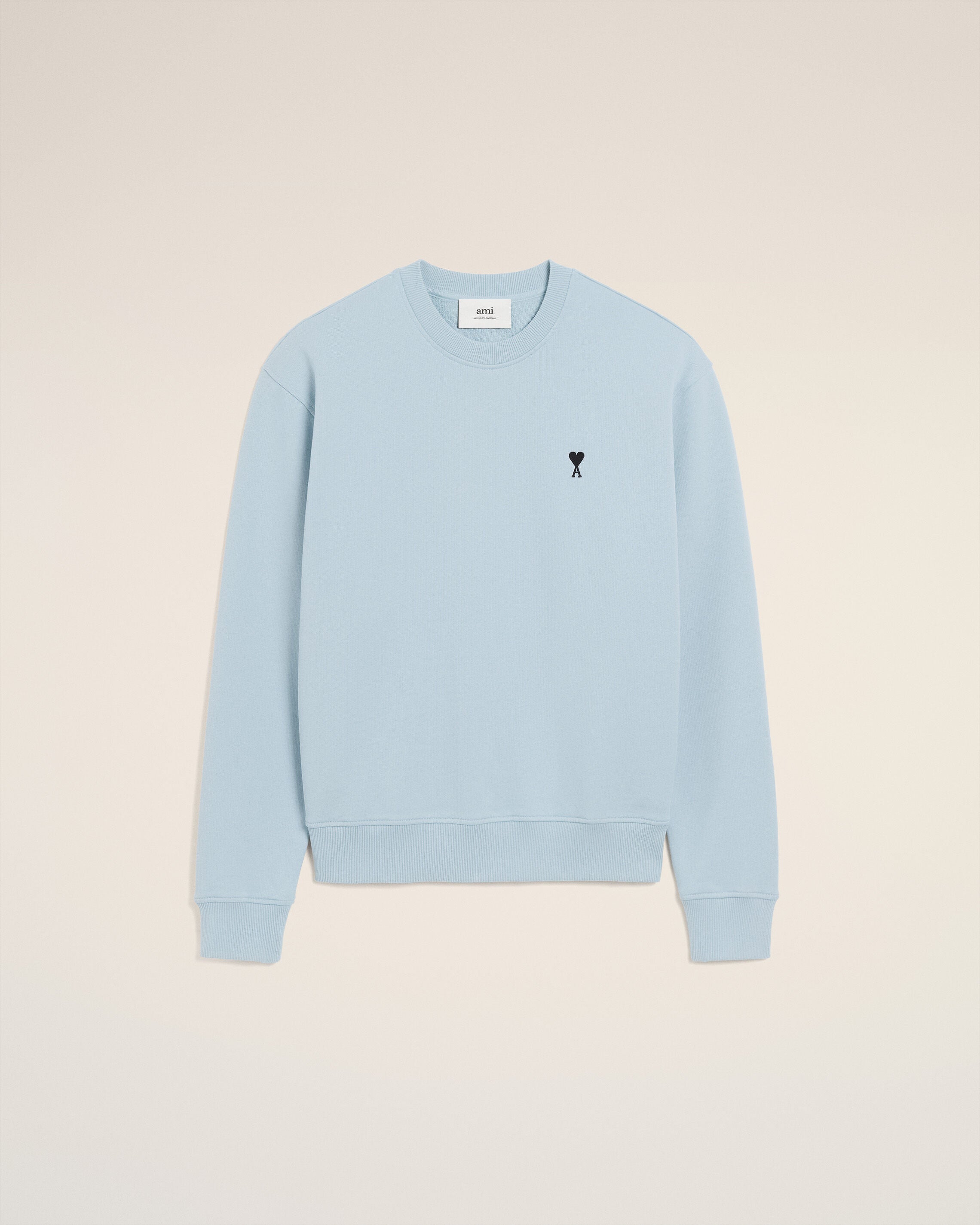 4506-SKY Blue Cotton Ami De Coeur Sweatshirt | AMI PARIS