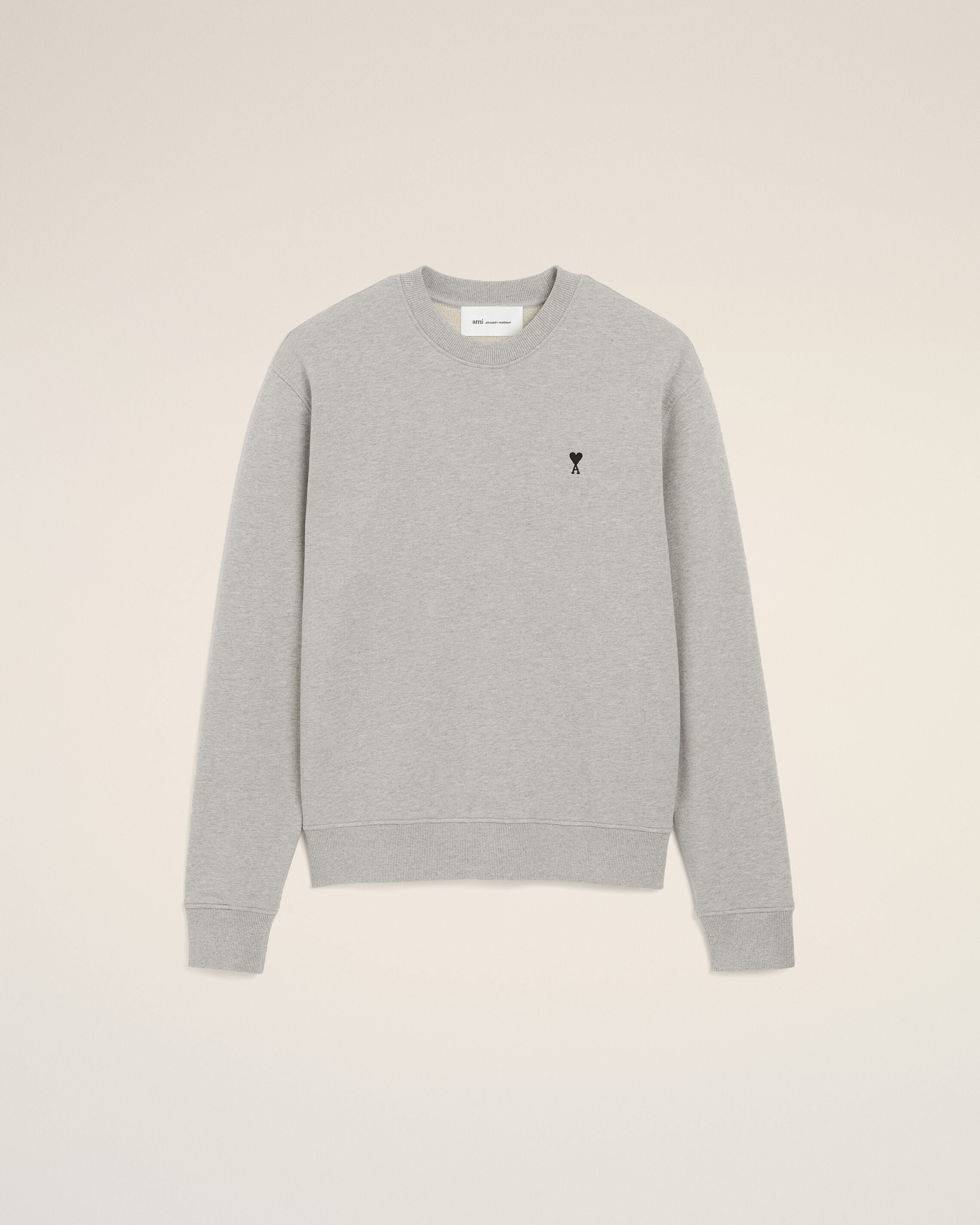 Grey cotton sweatshirt with Ami de Coeur - 1