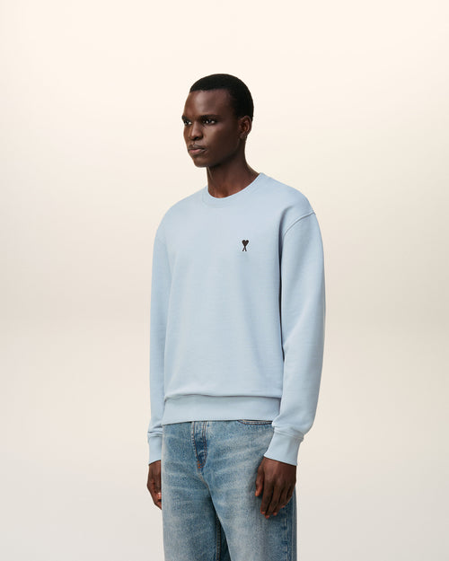 Sweatshirt Bleu Ami De Coeur En Coton - 6 - Ami Paris