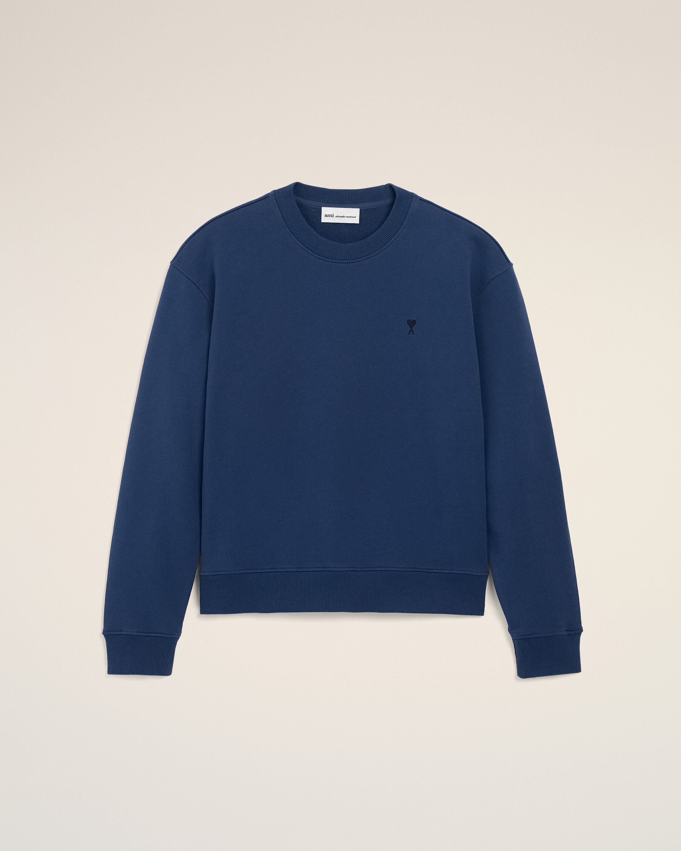 Blue Cotton Ami De Coeur Sweatshirt - 1