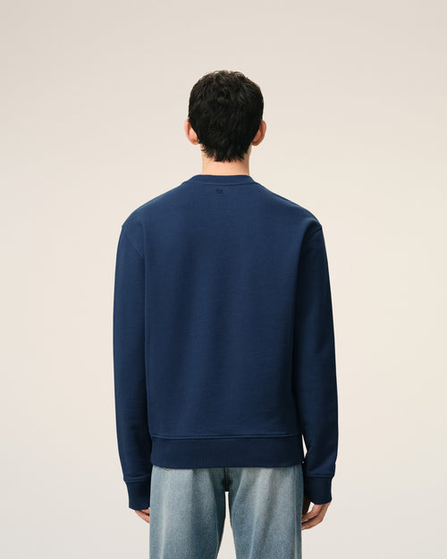 Blue Cotton Ami De Coeur Sweatshirt - Man - 5 - AMI Paris - Ami Paris