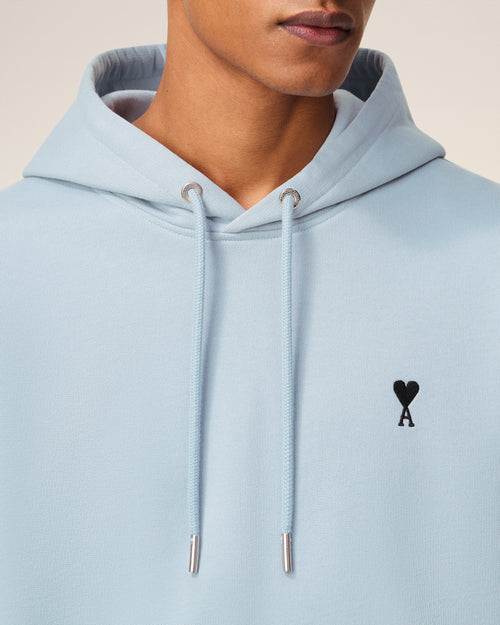 Hoodie Bleu Ami De Coeur En Coton - 4 - Ami Paris