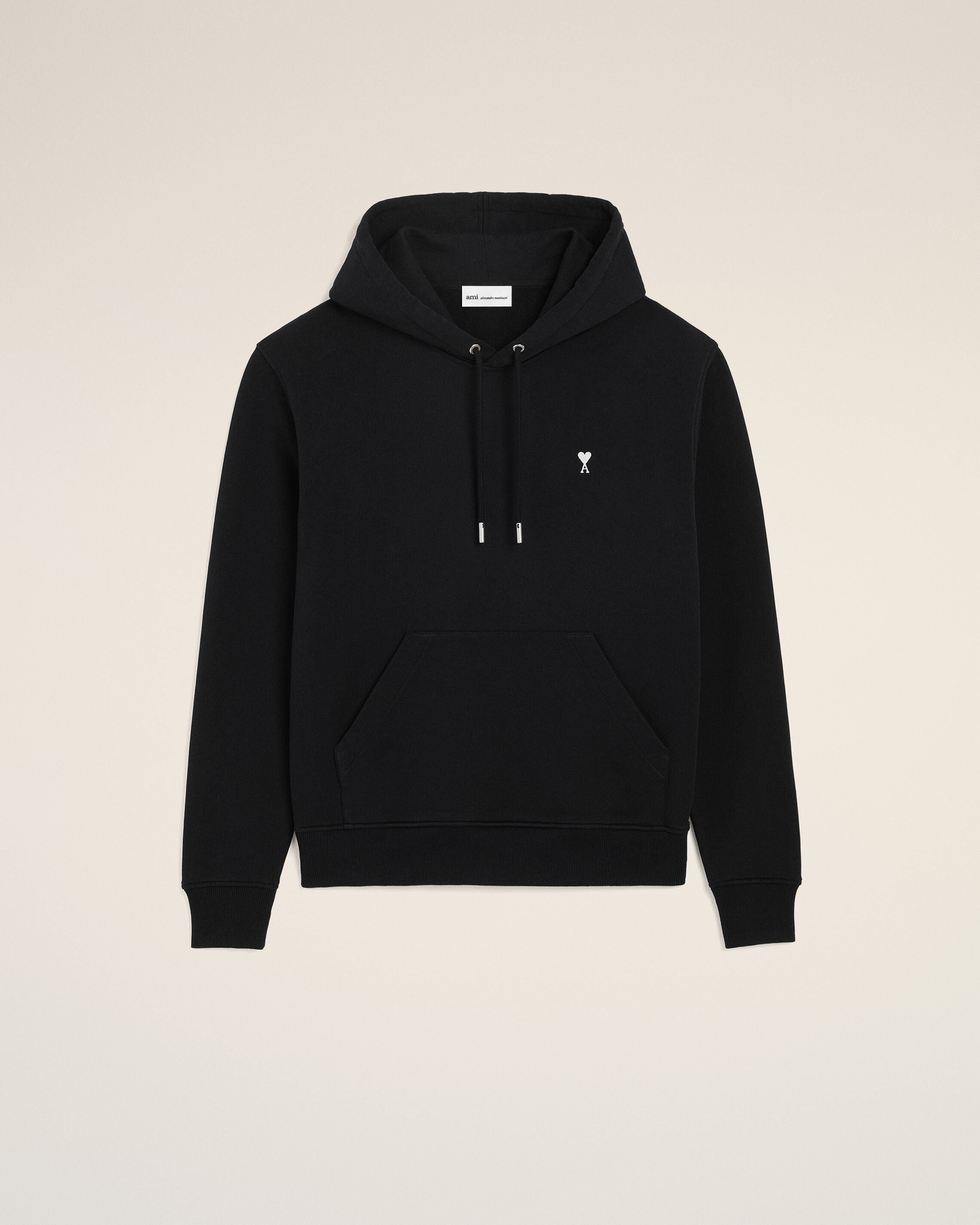 Hoodie Noir Ami De Coeur en Coton - 1