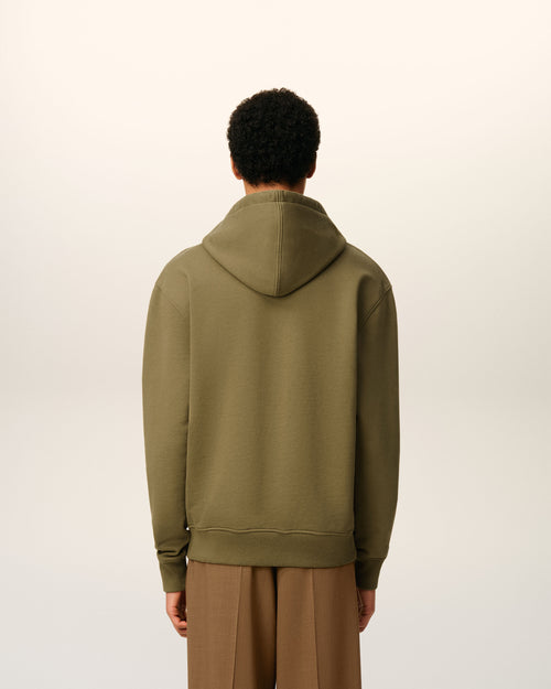 Green Cotton Ami De Coeur Hoodie - 5 - Ami Paris