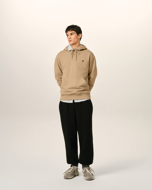 Sudadera con capucha Ami de Cœur de algodón beige - Hombre - 3 - AMI Paris - Ami Paris