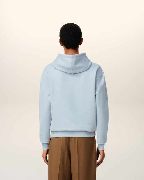 Hoodie Bleu Ami De Coeur En Coton - 5 - Ami Paris