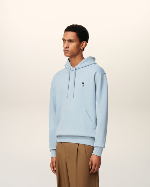 Hoodie Bleu Ami De Coeur En Coton - 6 - Ami Paris