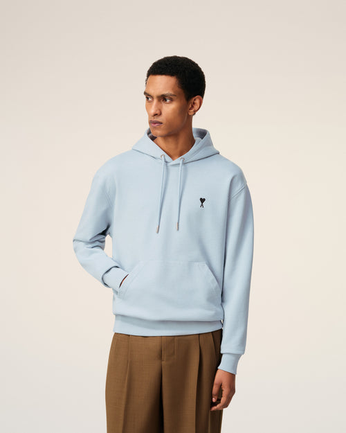 Hoodie Bleu Ami De Coeur En Coton - 3 - Ami Paris