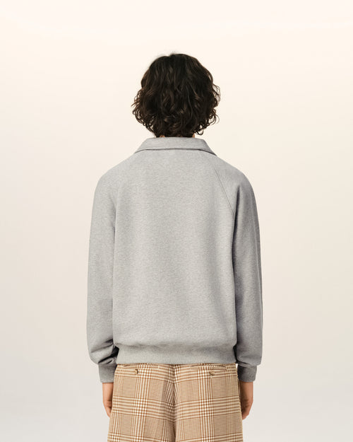 Grey Cotton Ami De Coeur Sweatshirt - Man - 5 - AMI Paris - Ami Paris