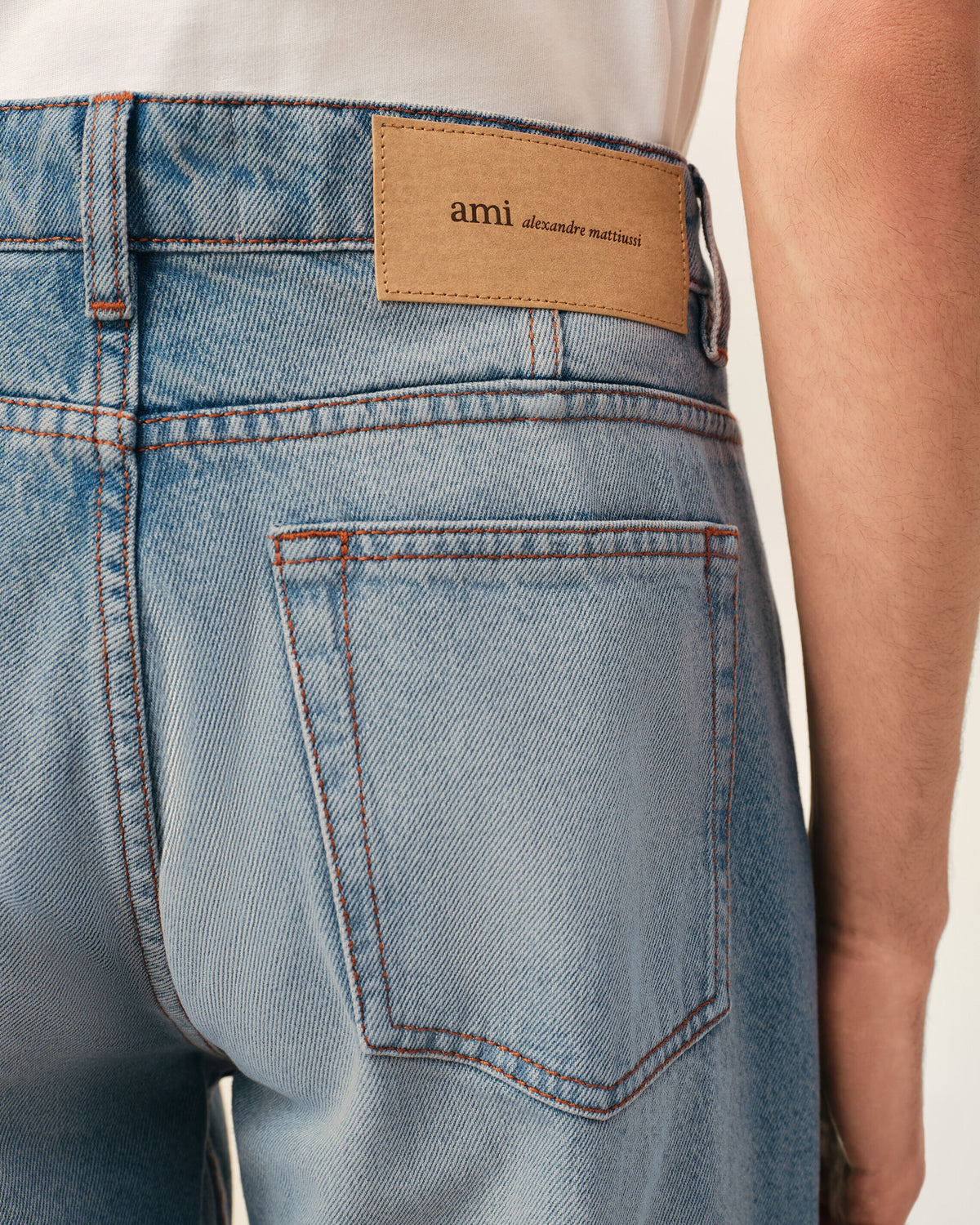 Blue Classic-Fit  Cotton Jeans - 5