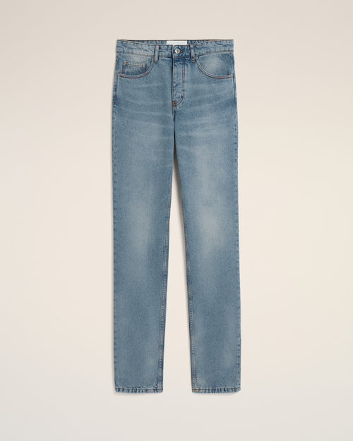 Blue Classic-Fit  Cotton Jeans - Man - 1 - AMI Paris - Ami Paris
