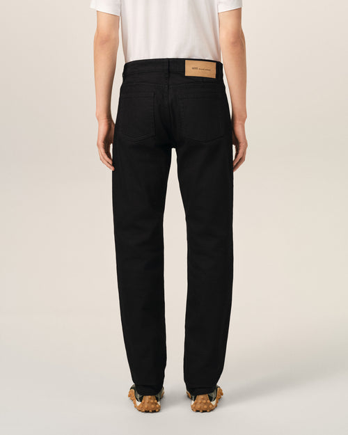 Black classic-fit cotton jeans - Man - 4 - AMI Paris - Ami Paris