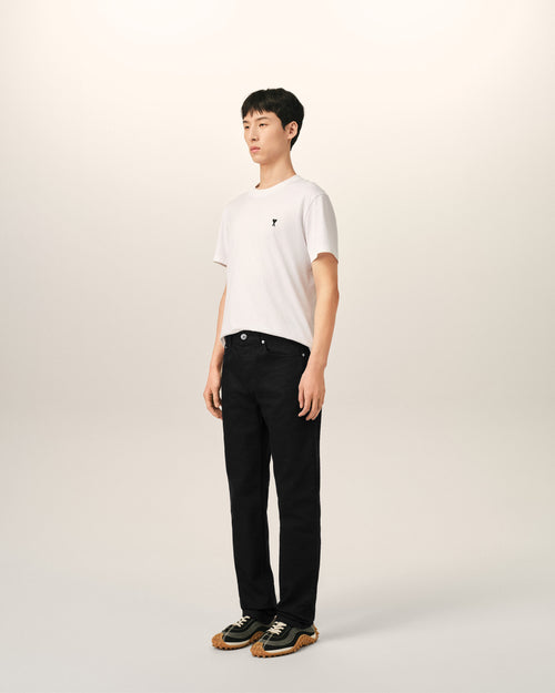 Black classic-fit cotton jeans - Man - 6 - AMI Paris - Ami Paris