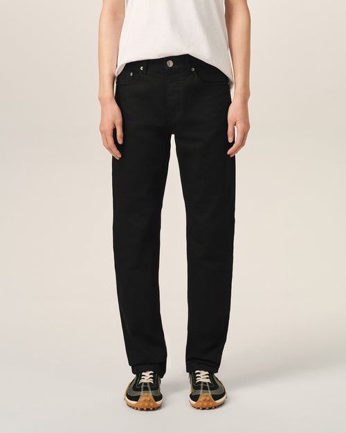 Black classic-fit cotton jeans - Man - 3 - AMI Paris - Ami Paris