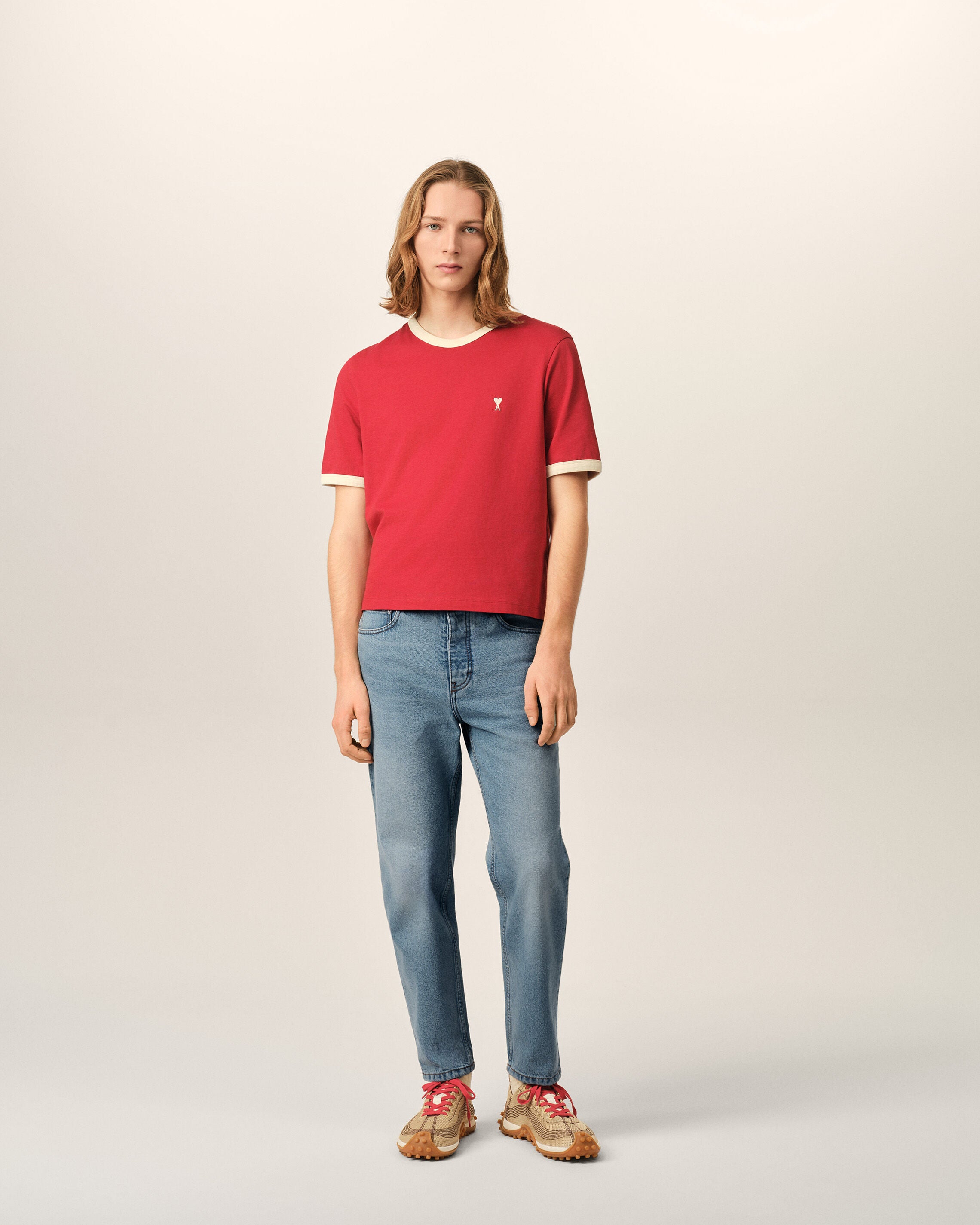 Blue tapered-fit cotton jeans - 2