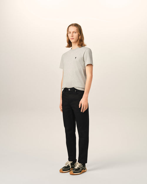 Tapered-Fit-Jeans aus schwarzer Baumwolle - Herren - 6 - AMI Paris - Ami Paris