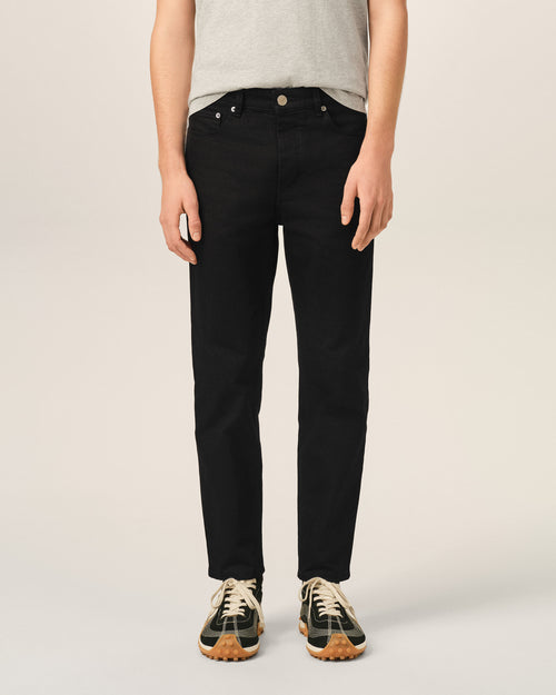 Tapered-Fit-Jeans aus schwarzer Baumwolle - Herren - 3 - AMI Paris - Ami Paris