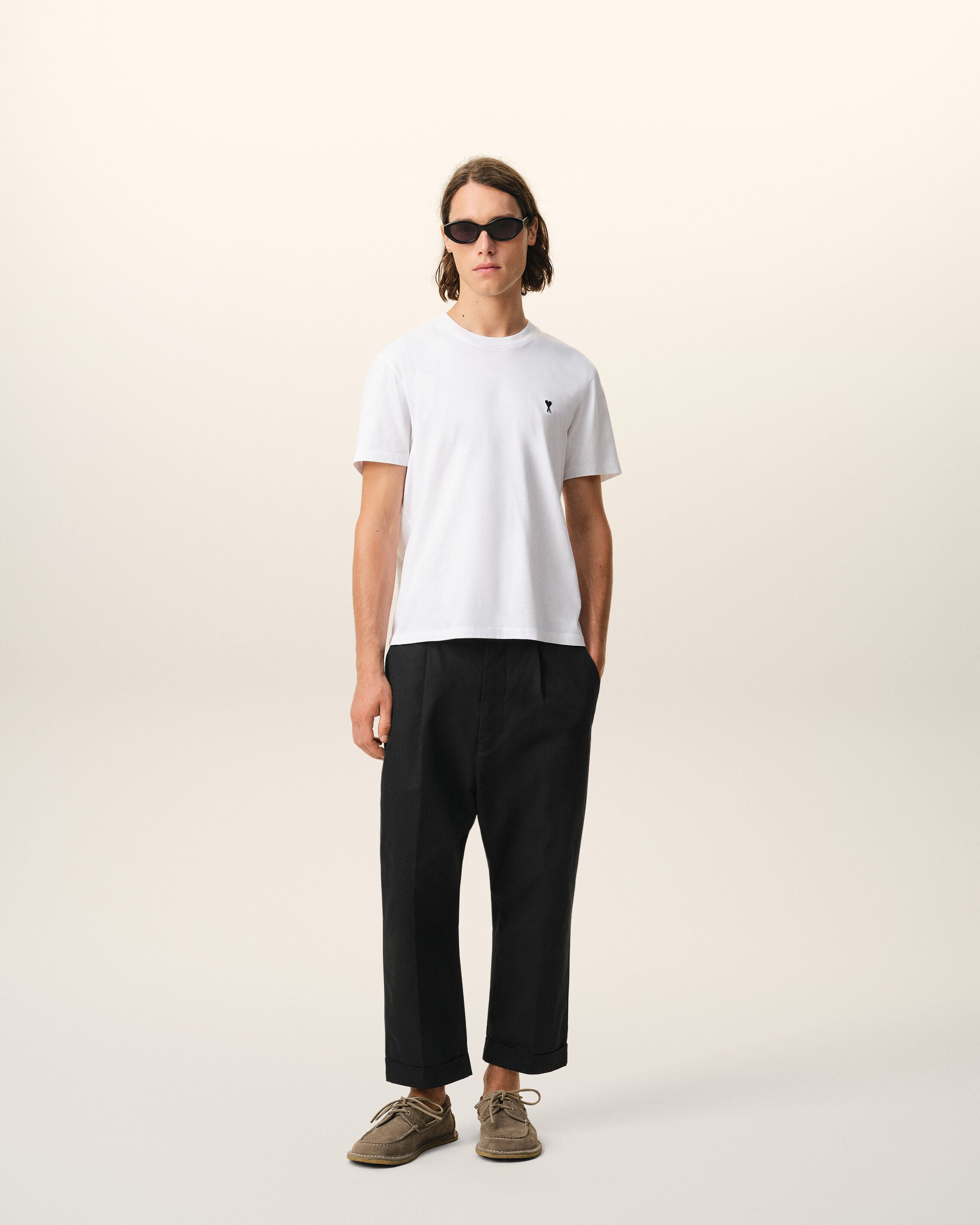 Black Cotton Carrot Oversized Trousers - 2