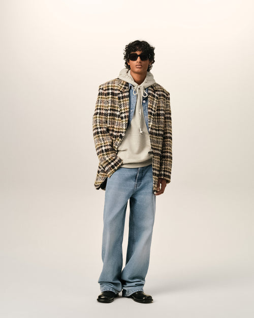 Jeans a taglio ampio in cotone blu - 1 - Ami Paris