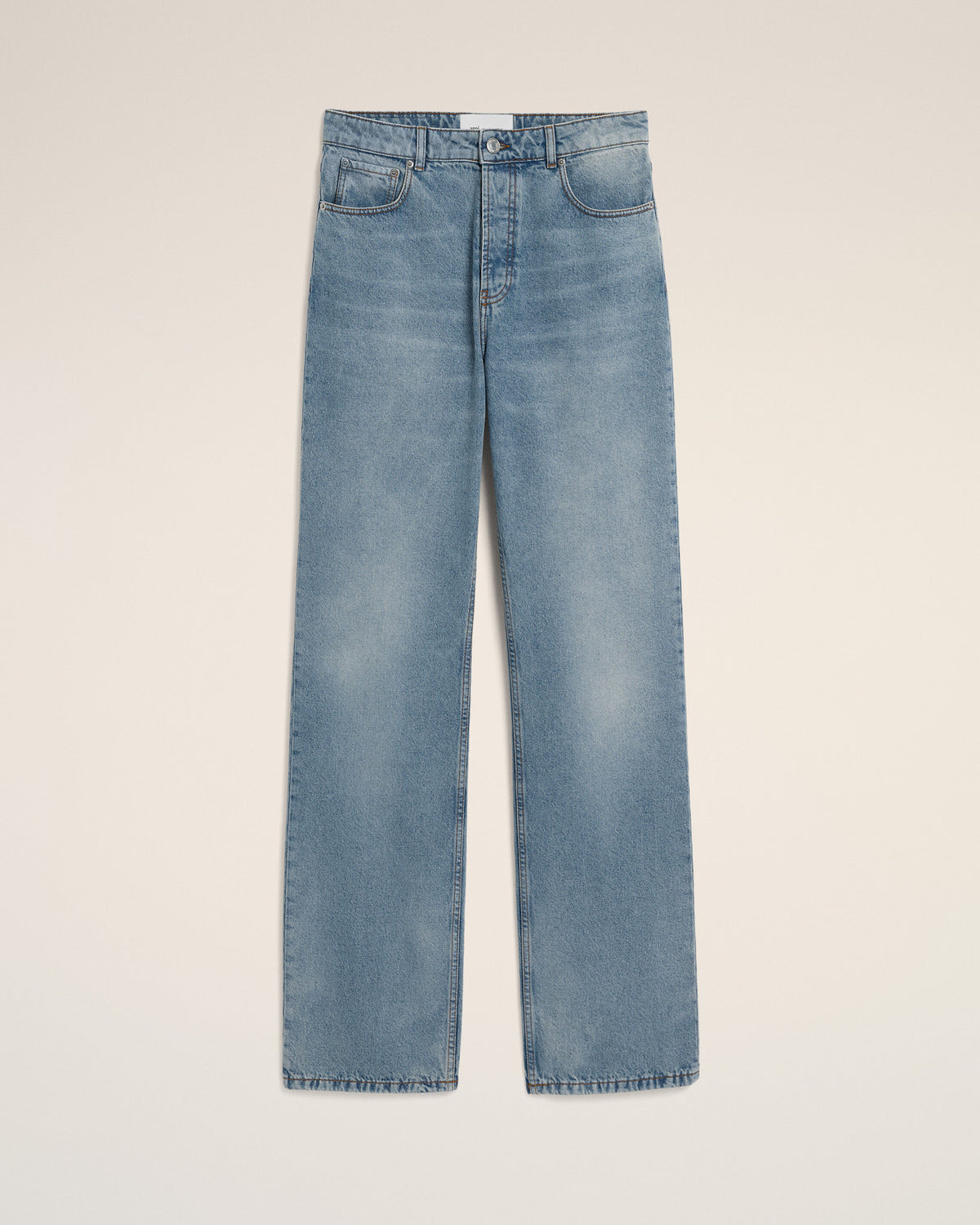 Weit geschnittener Jeans aus blauer Baumwolle - 1