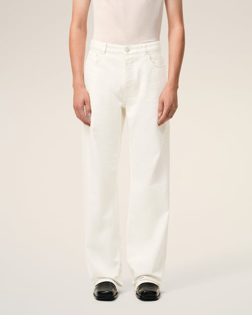 Weiße Baumwolljeans mit großzügiger Passform - Herren - 3 - AMI Paris - Ami Paris
