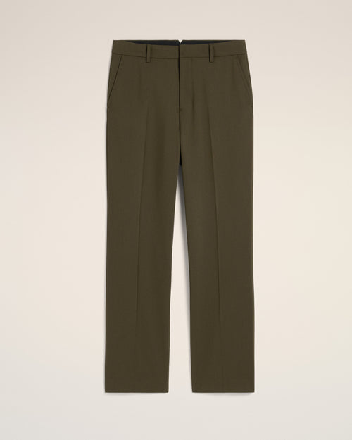 Pantalon Vert Droit En Laine - Homme - 1 - AMI Paris - Ami Paris