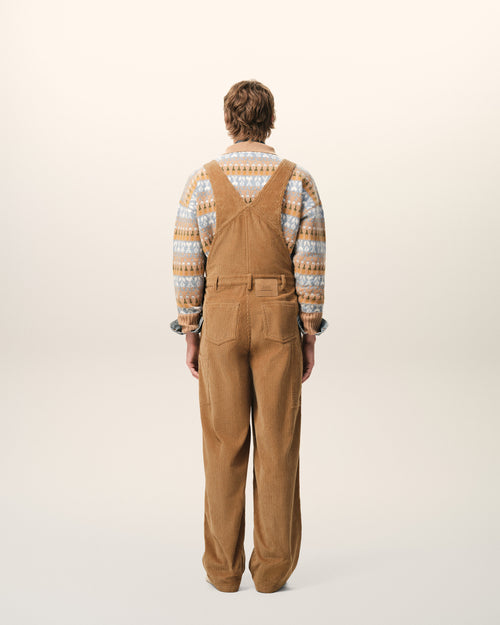 Mono de trabajo de algodón marrón - 4 - Ami Paris