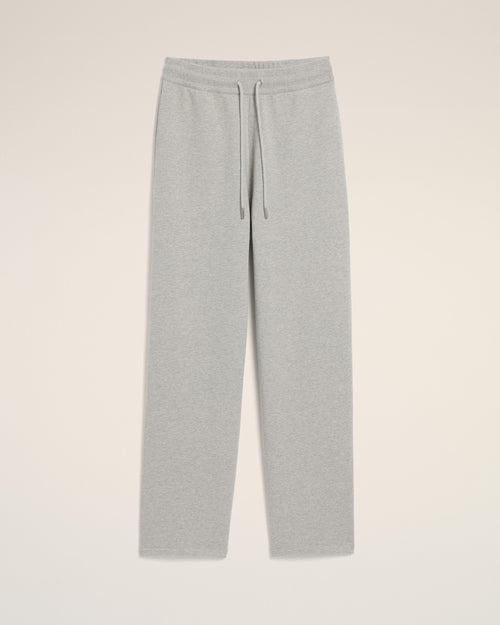 Pantalón deportivo Ami de Cœur de algodón gris - GRIS CENIZA JASPEADO - Ami Paris
