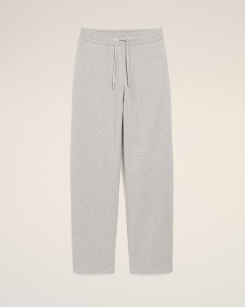 Grey cotton track pants with Ami de Coeur - Woman - 7 - AMI Paris - Ami Paris