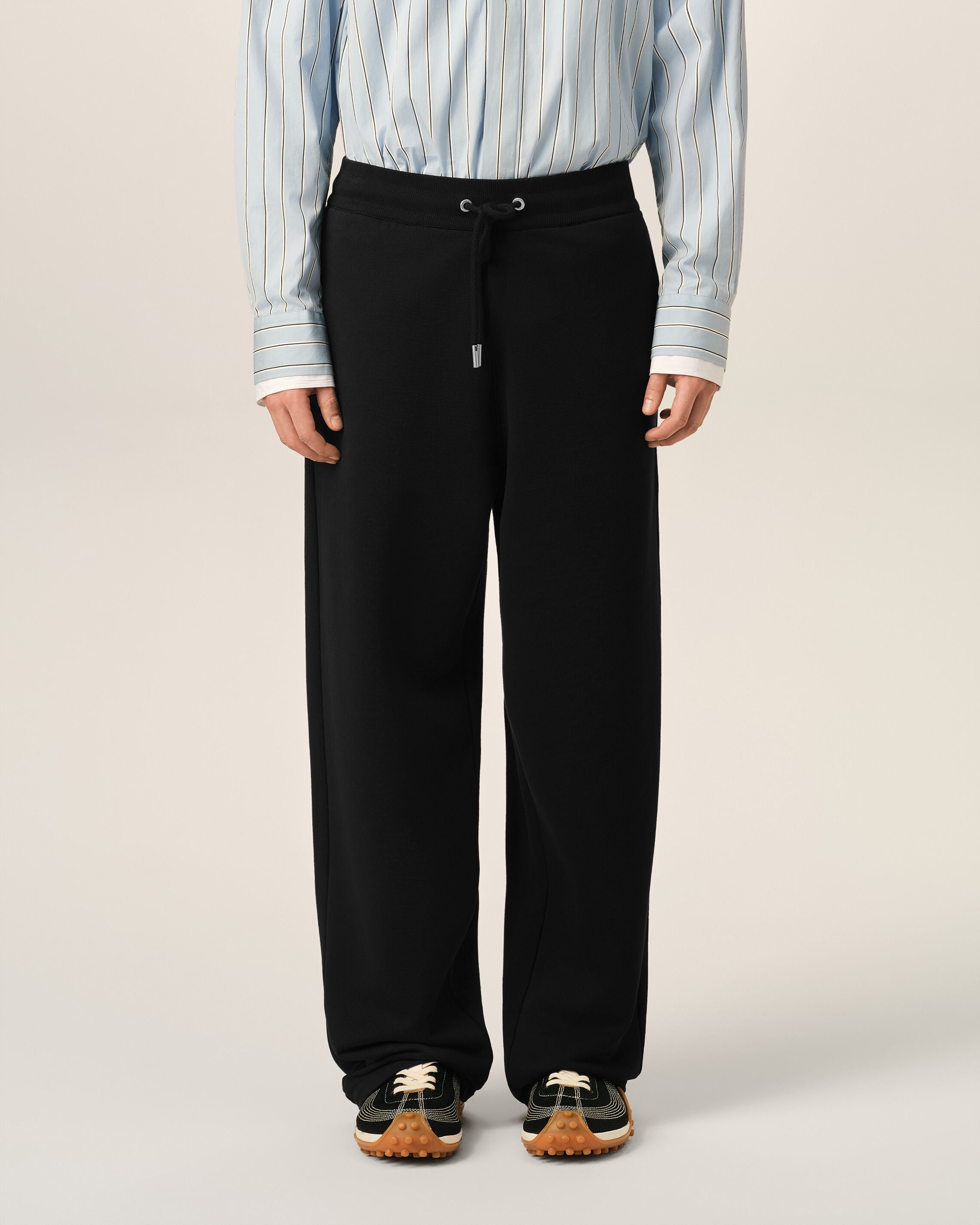 Pantalón deportivo Ami de Cœur de algodón negro - 3