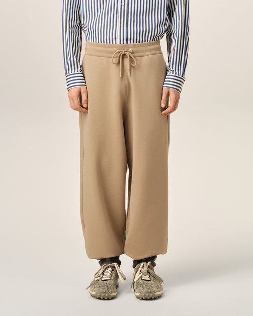 Pantalón deportivo Ami de Cœur de algodón beige - Hombre - 3 - AMI Paris - Ami Paris