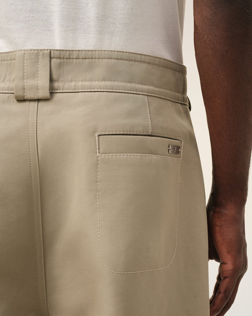 Beige Cotton Baggy Trousers - 5 - Ami Paris